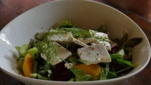 Salade de chèvre chaud